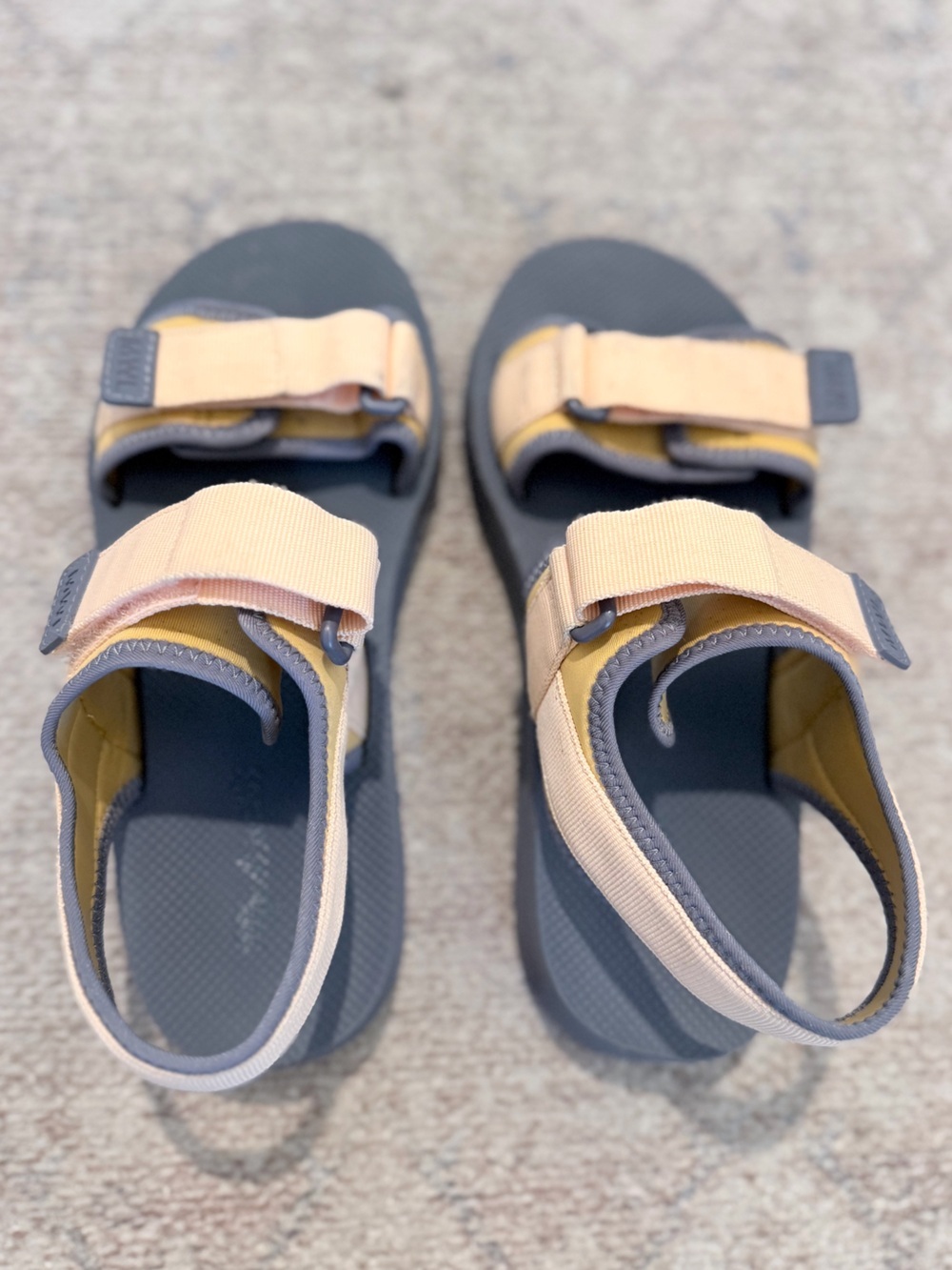 Madewell MWL Sport Slingback Sandals Tan Grey Sz 7.5